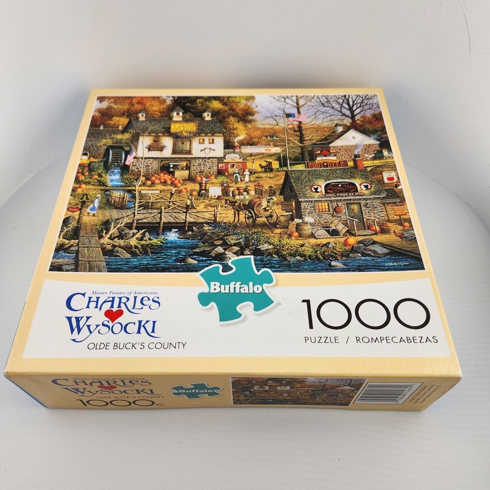 New Sealed Buffalo "Olde Buck's Country" Charles Wysocki‎ 1000 pc Puzzle - Picture 3 of 4